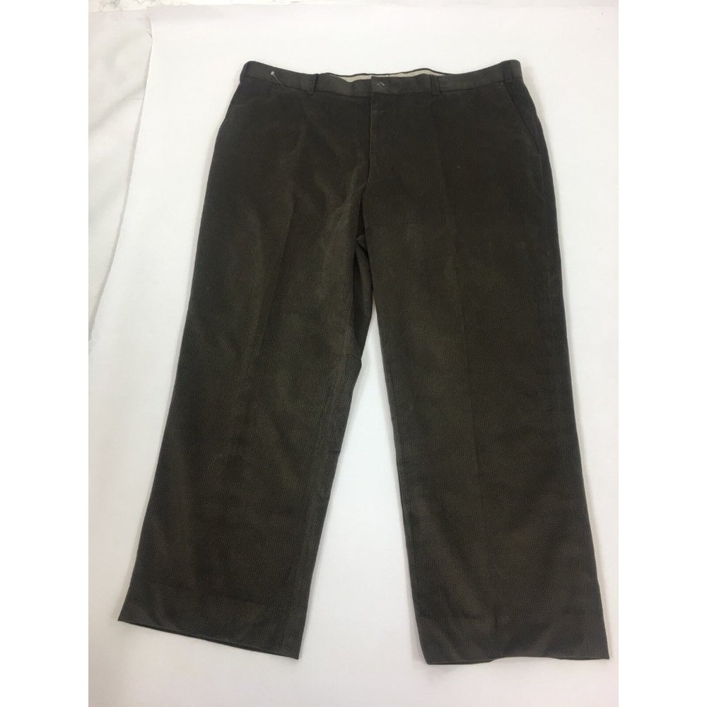 Linea Naturale Mens Green Micro Polyester Dress Pants Sz 42